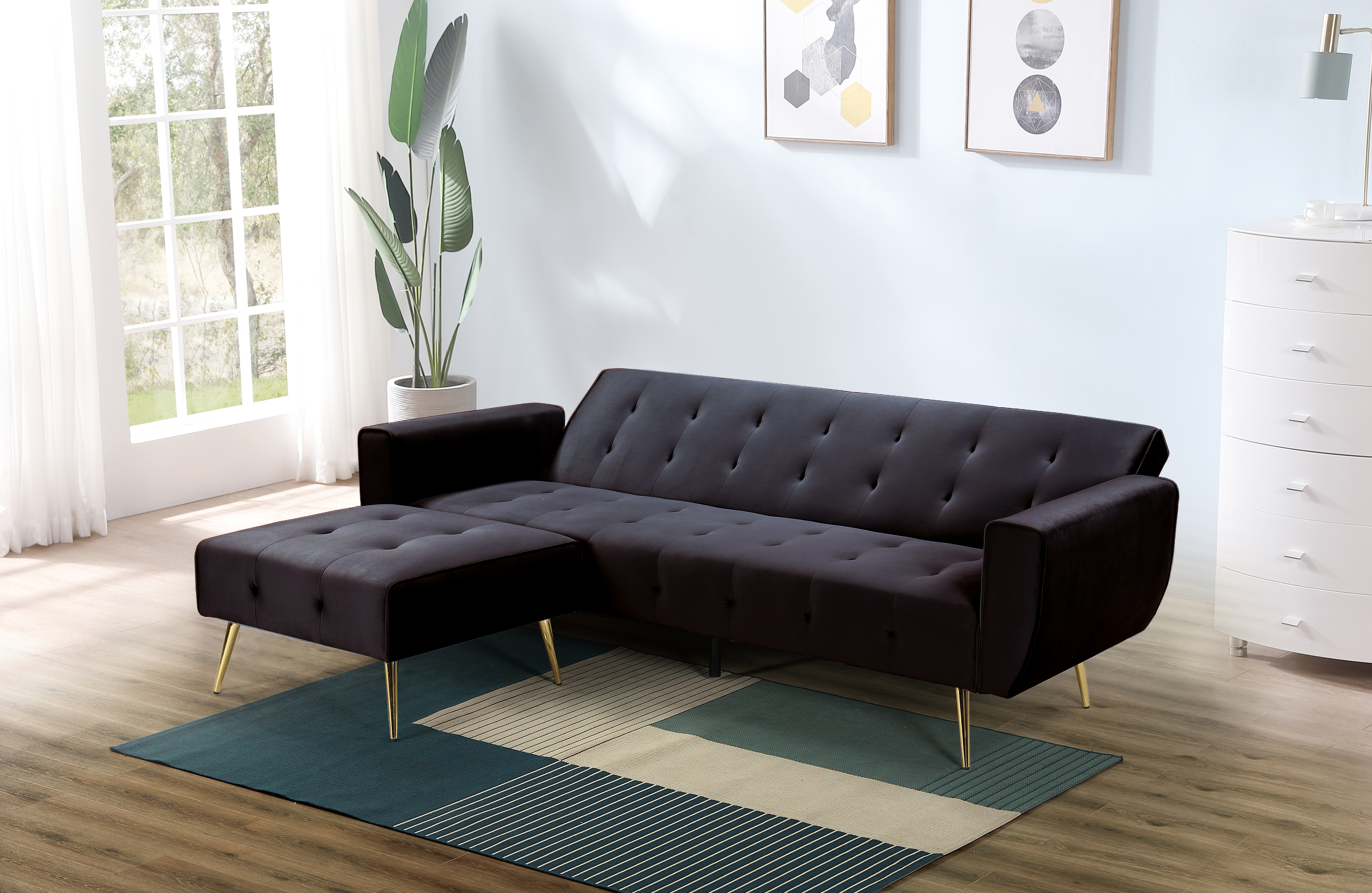 SOFA ESME TERCIO PELO NEGRO