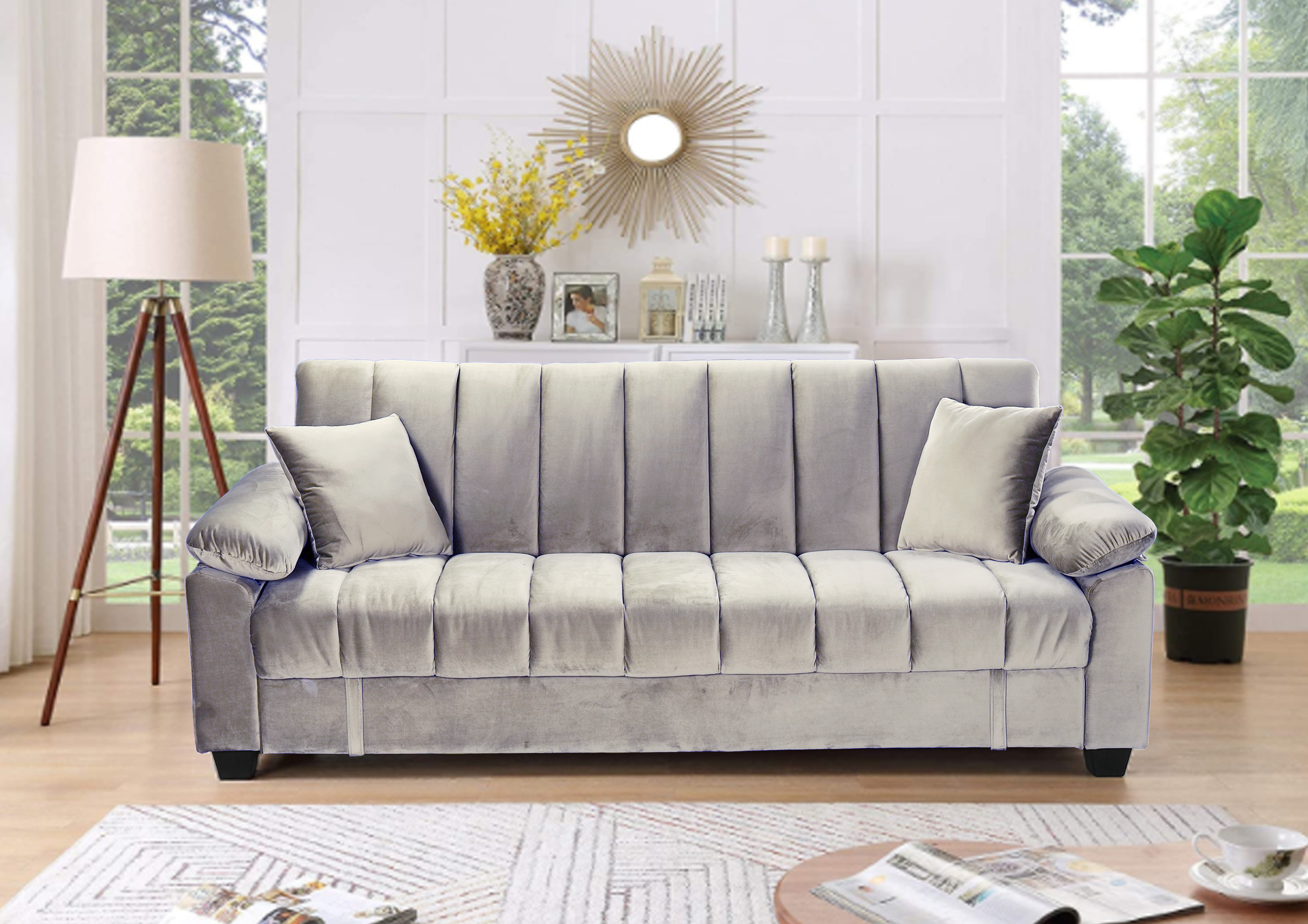 SOFA YADHI TERCIO PELO GRIS